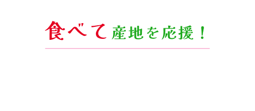Bコース 食べて産地を応援！